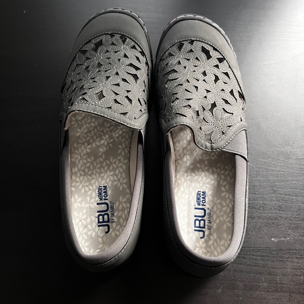 grey jbu memory foam shoes
